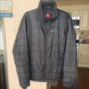 Columbia women’s Dark Gray Puffer Jacket Omni Heat